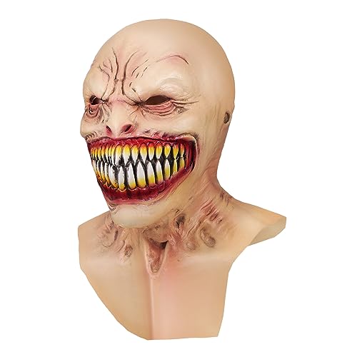 HONMEET Maskenkopfschmuck Dämonenmaske Vampir-kopfbedeckung Halloween-requisiten Halloween Photo Booth Requisiten Für Erwachsene Gruselige Maske Karnevalsmaske Böse Maske Kleider Emulsion von HONMEET