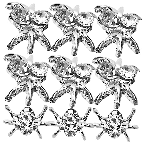 HONMEET Nagel Spinnennagelzauber Manicure Charms Art Decor Diamantlegierung Juwelen Dekoration Bastelzubehör Zauber Edelsteine für Strass Spinne Handyhülle Maniküre Urlaubsnagelzauber von HONMEET