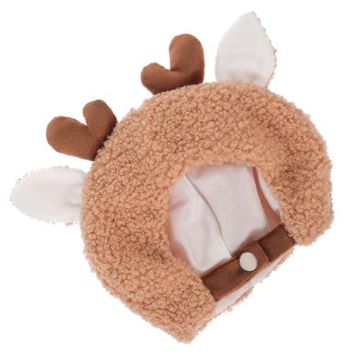 HONMEET Plüschpuppenhut tiermütze Puppen Kleidung Puppen Accessoires plushdoll Puppen-Accessoire Kleiner Puppenhut Cartoon-Puppenhut kleine hüte dekor Plüschpuppendekoration PP-Baumwolle von HONMEET