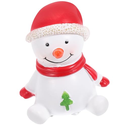 HONMEET Resin Weihnachtsmann Figur Miniatur Schneemann Dekoration Festliche Tischdekoration Xmas Zubehör Für Eine Bezaubernde Weihnachtsatmosphäre von HONMEET