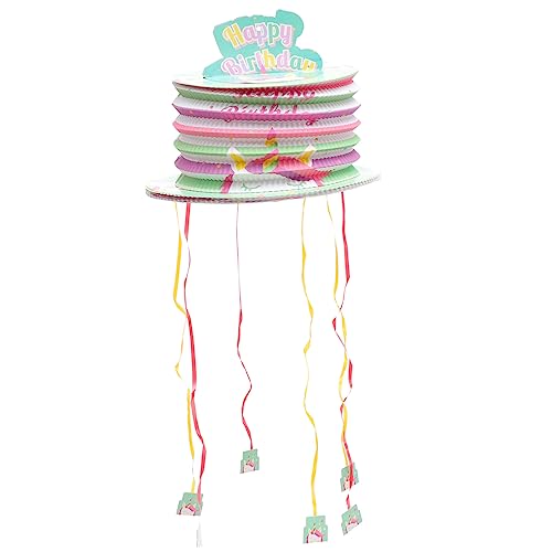 HONMEET Schnur Einhorn-piñata Geburtstag Piñata Kidcraft-spielset Spielzeug Für Mädchen Mini-piñata Kinder Dekor Tierisches Spielzeug Kinderspielzeug Kinder Mini-spielzeug Pinata Papier von HONMEET