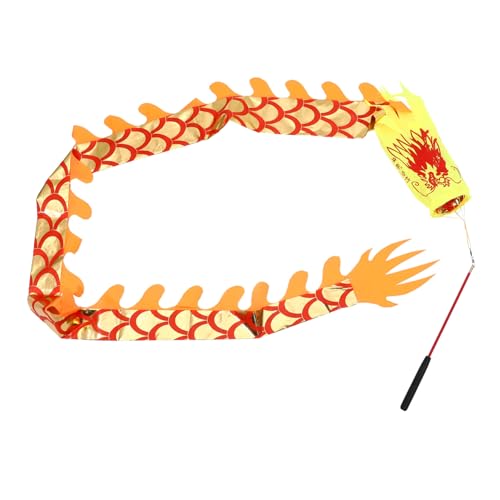 HONMEET Tanz Performance Ribbon Outdoor Weaving Dragon Ribbon Übung Tanz Dragon Ribbon Mit Stick von HONMEET