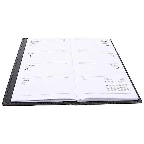 HONMEET Unterrichtsplaner Zeitplaner Planblock To-do-Listenplaner Datumskalender Datum Notizblock studienkalender kalender studium plans Pläne Zeitplan Kalender Wochenplan-Pad Papier Black von HONMEET