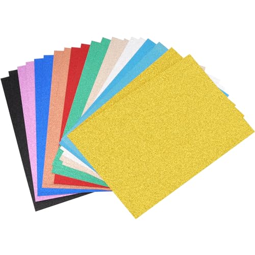 HONZUEN Glitzerpapier zum Basteln 20 Stück Glitzerpapier Glitzer Papier Glitzerpapier zum Basteln Bastelpapier Glitzer Glitzerpapier zum Basteln Glitzerpapier Glitzer Papier Glitzerpapier zum Basteln von HONZUEN