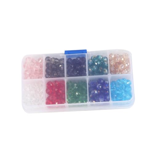 1 Packung 8mm Glasperlen Kristallperlen Perlen-Set Perlen zum Basteln aufbwahrungs-box aufbewahrungskorb schmuck glasperlen selber machen Perlen für die Herstellung von Halsketten HOODANCOS von HOODANCOS