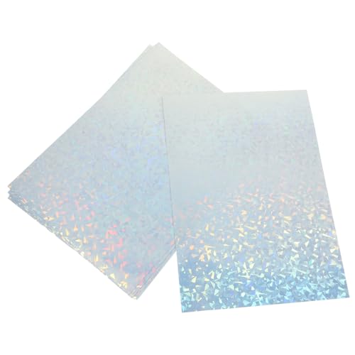 10 Blatt Blatt PVC-Aufkleber bedrucken großer Papierblock Computerpapier zum Drucken Pastellpapier Aufkleberpapier holographic sticker Schreibpapiere Aufkleber bedruckbares Papier HOODANCOS von HOODANCOS