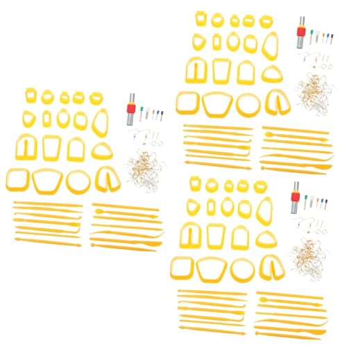 3 Sätze Tonschneider Ton Ohrringschneider Schmuckset Für Ohrring DIY Werkzeuge Baumelnde Ohrringe Polymer Ton DIY Ton Schneidwerkzeuge Polymer HOODANCOS von HOODANCOS