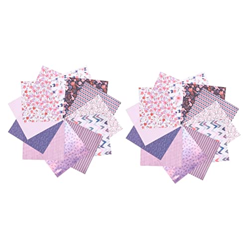 48 Blätter Taschenrohpapier ästhetisches Planerpapier handkonto dekorpapier kreativpapier scrapbook paper craft paper Zubehör für Scrapbook-Papier Geschenkverpackungspapier Violet HOODANCOS von HOODANCOS