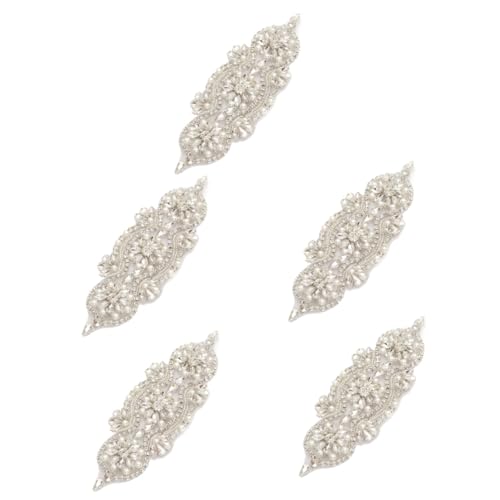 5St Perlenapplikation basteln zubehör hand schmuck Strass-Applikation orphic glitter glitzersteinchen Strass-Patch funkelnde Strassapplikationen DIY-Kleidungspatch Strasssteine HOODANCOS von HOODANCOS