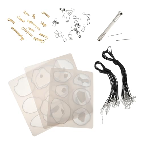 HOODANCOS 1 Anhänger Silikonform DIY-Anhänger-Form-Kit Kits zur Herstellung von Armbändern schmuck set selbermachen jewelry making kit Bausatz für Silikonformen Gießform für Kristallanhänger von HOODANCOS