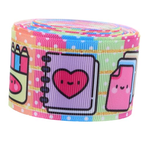 HOODANCOS 1 Rolle Band-geschenkbox-verpackungsband Geschenkband Kranz Machen Band Verdrahtete Kantenbänder Party-verpackungsband Zurück Zu Den Schulbändern Festival-packgurt Linealband Stoff von HOODANCOS