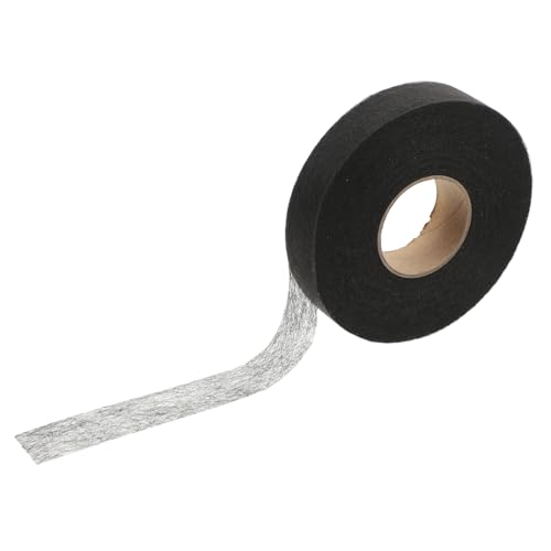 HOODANCOS 1 Rolle Bügelband Für Stoff Breit 70 Yards Kein Nähen Nötig Ideal Zum Fügen Von Kleidung Vorhängen Und DIY Projekten Schwarzes Textil Bügelband Für Stabile Ergebnisse von HOODANCOS