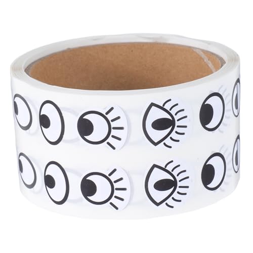 HOODANCOS 1 Rolle Cartoon-Augen-Aufkleber Augenaufkleber Augen selbstklebende Aufkleber aufkleber lustige aufkleber Schulaufkleber für coole Aufkleber für Papier Black von HOODANCOS