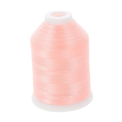 HOODANCOS 1 Rolle Leuchtendes Stickgarn Kreuzfäden Glühen Professionelles Nähgarn Stickmaschine Quiltspule Kleidung Zum Nähen Von Zahnseide Baumwolle Häkeln Bequemer Nähfaden Rosa Polyester von HOODANCOS