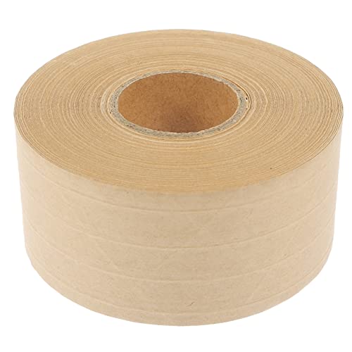 HOODANCOS 1 Rolle Papier Klebeband Kartonverschlussband braunes Papierband große Preisschilder Kraftband packing tape paketband wasserdichtes Verpackungsband Multifunktionsband Khaki von HOODANCOS