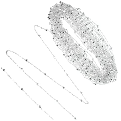 HOODANCOS 1 Rollenrolle Kugelkette damenhalskette armkette Spulenkette Halskettenzubehör selber machen Klammer schmuck Halskettenherstellung Zubehörketten Halskette Ketten Zubehör Kupfer von HOODANCOS