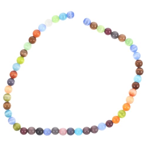 HOODANCOS 1 Satz Cat-Eye-Perlen gemuse gems Schmuckaccessoires Perlenhobby bracelet beads Halskette Perlen kleiner natürlicher Edelstein Kreis DIY Girlande Perle DIY Schmuck lose Perle Opal von HOODANCOS