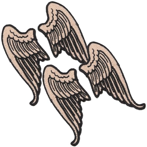 HOODANCOS 1 Satz Flügel Kleidung Patch Bling Wings Für Jacken Jeans-patches Patches Für Hüte Flecken Für Hutflecken Flicken Für Jacken Flügelflecken Flicken Für Kleidung Polyester 2 Paar von HOODANCOS