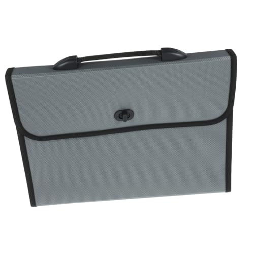 HOODANCOS 1 Satz Geldschein-organizer Mit Taschen Taschenordner Aktenordnerhalter Office-dateiordner Dokument-organizer-ordner Dateiordner-organizer Büroordner Ordnertasche Plastik Grey von HOODANCOS