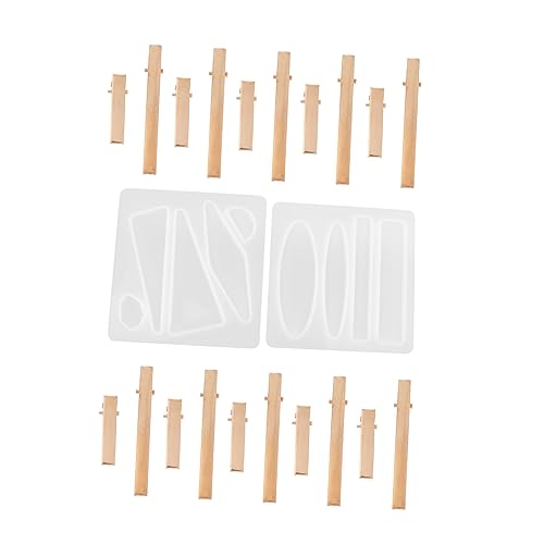 HOODANCOS 1 Satz Haarnadel-form-set Verzierungen Zum Basteln Schmuck Haarnadel-ornament-form Epoxy-haarnadeln Flache Haarspange Epoxidform Selber Machen De Resina Haaraufsatz Kieselgel von HOODANCOS