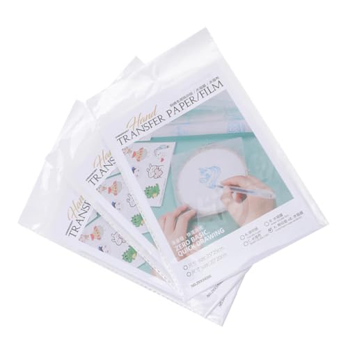 HOODANCOS 1 Satz Wasserlöslicher Film Stickvlies Waschen Diy-handwerkzeuge Stickunterlage Wasserlöslicher Stift Zum Sticken Dekorativ Wasserlöslicher Stabilisator Diy Liefert Papier Weiß von HOODANCOS