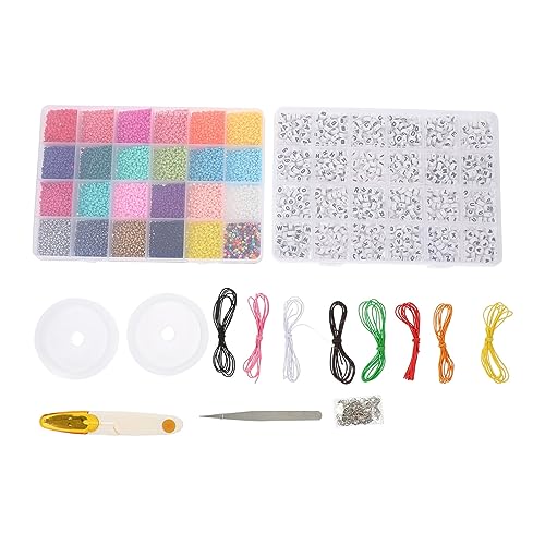 HOODANCOS 1 Satz armband zubehör zubehör bastelzeug craft Schmuckbastelset Perlenwerkzeug Heishi-Perlen Mini-Perlen Zubehör zur Schmuckherstellung Set zur Herstellung von Armbändern Nylon von HOODANCOS