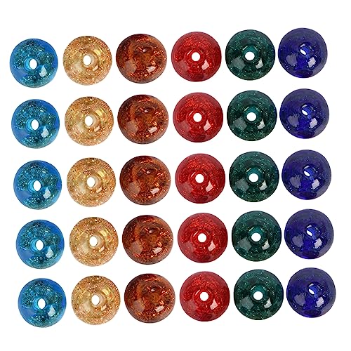 HOODANCOS 1 Satz -glasperlen Beads for Bracelets Dekoperlen Exquisite Beads Loose Beads Diy Beads Runde Abstandsperlen Korn Material Lose Perlen Aus Kristall Kleine Lose Perlen 70 Stück von HOODANCOS