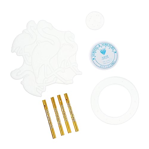 HOODANCOS 1 Set Windspiel Silikonform Dekorative Anhänger Formen Form Für Anhänger DIY Windspiel Herstellungsset Fondant Form Windspiel Anhänger De Para Epoxidharz Flamingo von HOODANCOS