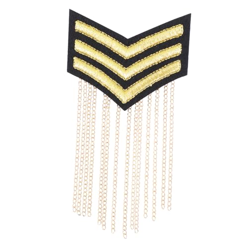 HOODANCOS 1 Stück Epauletten Herren Schulter Epaulet Vintage Männer Epaulet Gold Quasten Quaste Epaulet Quaste Schulterkette Schulterabzeichen Schulterbrosche Epaulet Fransen Quaste von HOODANCOS