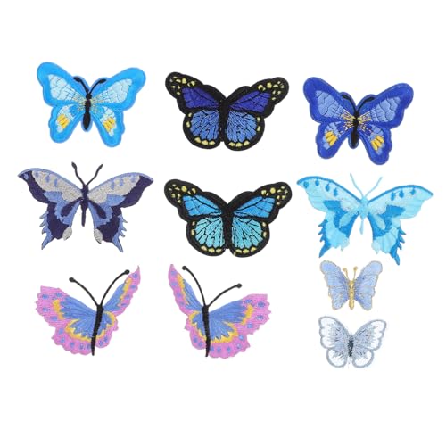 HOODANCOS 10 Stück Austauschbare Nähflicken Für Süße Applikation Schmetterlings-kit Kleidung Bestickter Aufnäher Mit Schmetterling Schmetterlings-nähflicken Form Nähen Rayon HOODANCOS 10 Stück Austauschbare Nähflicken Für Süße Applikation Schmetterlings-kit Kleidung Bestickter Aufnäher Mit Schmetterling Schmetterlings-nähflicken Form Nähen Rayon von HOODANCOS