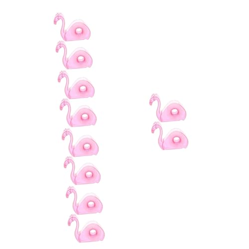 HOODANCOS 10 Stück Flamingo Klebebandhalter Für Bürotisch Büro Klebeband Niedlicher Klebebandspender Klebebandspender Halter Bürobedarf Desktop Klebebandspender Klebebandspender von HOODANCOS