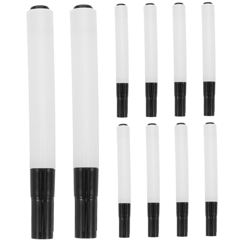 HOODANCOS 10 Stück Nachfüllbare Whiteboard Marker Whiteboard Marker Für Arbeiten Am Whiteboard Kalender Kühlschrank von HOODANCOS