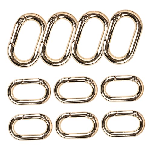 HOODANCOS 10 Stück Teil der Federschnalle Carabiner Clip großer Karabinerhaken Schlüssel schnappen Federverschlüsse rostfrei kleine Karabiner Taschenteil Zinklegierung Golden HOODANCOS 10 Stück Teil der Federschnalle Carabiner Clip großer Karabinerhaken Schlüssel schnappen Federverschlüsse rostfrei kleine Karabiner Taschenteil Zinklegierung Golden von HOODANCOS