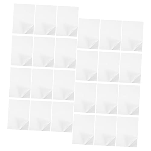 HOODANCOS 100 Blatt Mattes Schreibpapier Leere Papiere Bedruckbarer Etikettenaufkleber Aufkleber Bedruckbares Papier Aufkleber Aus Etikettenpapier Aufkleberetiketten Transparent Kraftpapier von HOODANCOS