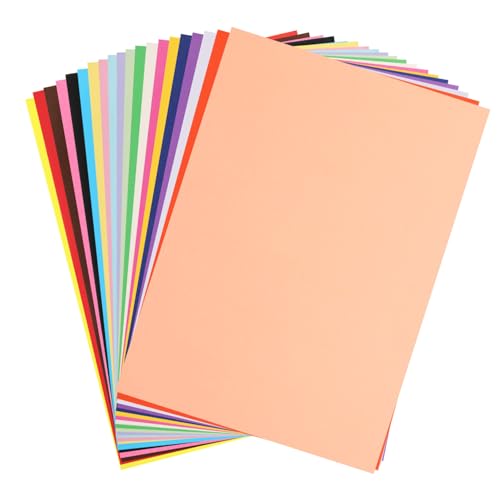 HOODANCOS 100 Blatt Origami Kartonpapier, farbiges Papier Karton aus farbigem Papier farbiges Druckerpapier buntes Papier buntpapier dekoratives Papier bunter Karton Pastellpapier bunt von HOODANCOS