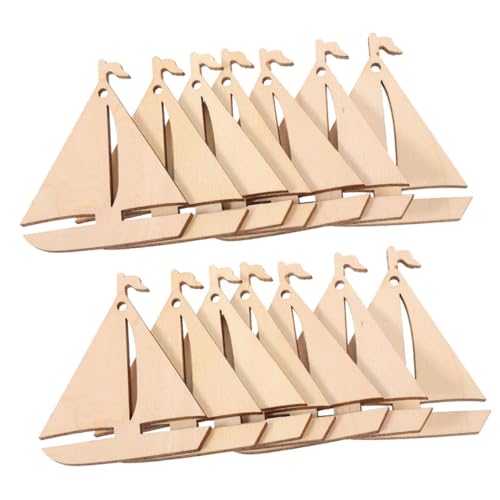 HOODANCOS 100 Stück Holzhandwerk Mini-segelboot Unvollendete Windspiele Holzboot Segelboot Aus Holz Selber Bauen Holzornamente Für Das Kunsthandwerk Nautische Gastgeschenke Beige von HOODANCOS