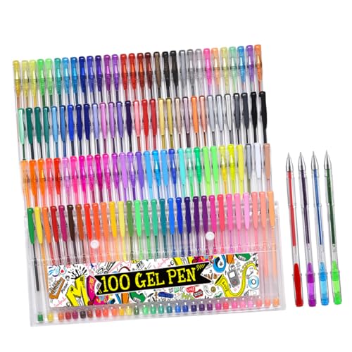 HOODANCOS 100St Aquarellstift farbige Textmarker Glitzer-Graffiti-Marker schreibkladde kalligraphie-stifte kugelschreiber praktische Markierungsstifte praktische Farbstifte Aquarelltinte von HOODANCOS