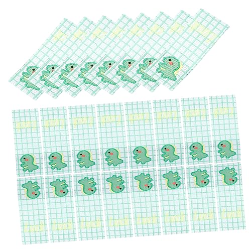 HOODANCOS 100St handgemachtes Bekleidungsetikett Kleidungsetiketten Schuhetikett Kleideretikett Hutetikett selber machen Quilt-Etiketten cap babymützen Etikettendekor Handwerk-Tag Stoff von HOODANCOS