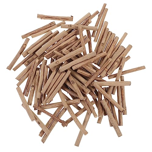 HOODANCOS 100g DIY Holzstäbe Für Bastelprojekte Mini Holzlog Stäbe Für Rustikale Deko Spielzeugmodelle Und Kreative Handwerksideen Durchmesser 5 änge von HOODANCOS