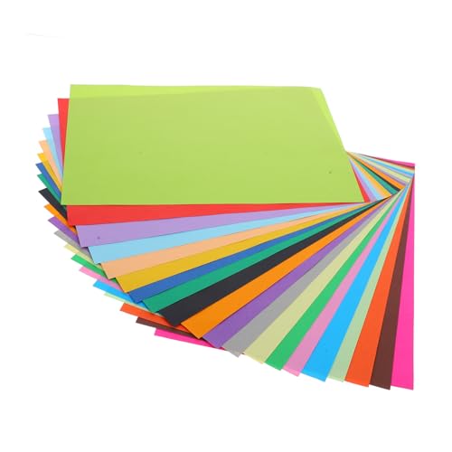 HOODANCOS 100st Papier Geschnitten Handgeschöpftes Papierquadrat Verpackungseinlagen Für Den Versand Papier Falten Farbiges Baupapier Geschenkpapier Buntes Papier Origami-papier Bastelpapier von HOODANCOS