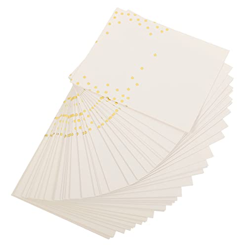 HOODANCOS 100st Polka Dot Hot Stamping Tischkarte Schilder Für Den Hochzeitstisch Signiert Karten Schilderkarten Für Die Hochzeit Bankett-tischkarten Leere Platzkarten Sitzplatzkarten Papier von HOODANCOS