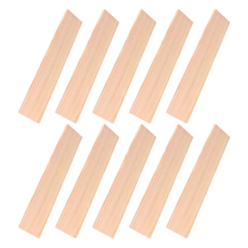 HOODANCOS 10Pcs Rechteck Kiefern Holzbrett Renovierungsmöbel Machen DIY Bastel Natürliche DIY Holzplanken Holzbrett Für Handwerk von HOODANCOS