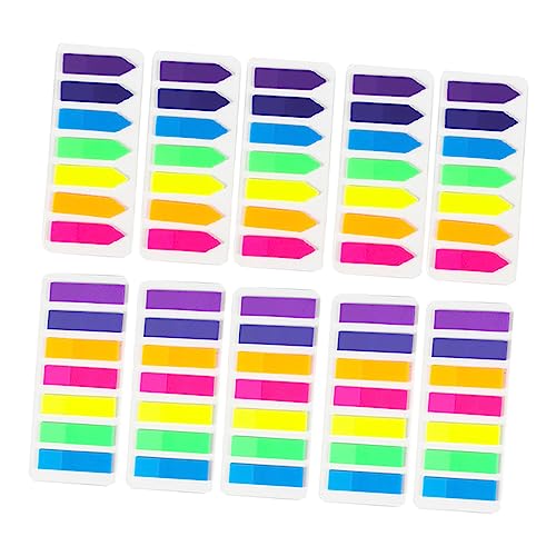 HOODANCOS 10St Haftnotiz Aufkleber-Notiz-Flags Bandfahnen Datei-Flags versandetiketten selbstklebend Self-adhesive tabs Klassifizierungsaufkleber Seitenindex-Aufkleber das Haustier Colorful von HOODANCOS