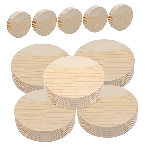 HOODANCOS 10St Holzscheiben zum Bemalen Esstisch Zubehör handgefertigte Wohnaccessoires kinder kinder bastelset basteln für kinder Holzscheiben für DIY-Projekte Holzornamente Hölzern von HOODANCOS