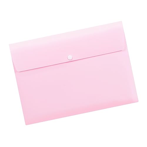 HOODANCOS 10St pp-Dateiordner briefumschläge geldumschläge portemonnaie wallet übersichtliche Dokumentenmappen transparente Umschläge Aktentasche im Letter-Format Organisator aus Papier Rosa von HOODANCOS