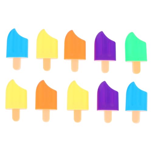 HOODANCOS 10Stücke Popsicle Highlights Farbige Textmarker Kreative Marker Zufälligen Farben Für Notizen Hervorhebungen Und Kreatives Gestalten von HOODANCOS