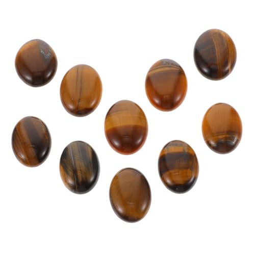 HOODANCOS 10st Edelstein-patch Cabochon-anhänger Mit Flacher Basis Cabochons Flache Perlen Steincabochons-ornament Cabochons Aus Steinperlen Cabochons Steindekoration Runde Perlen Naturstein von HOODANCOS