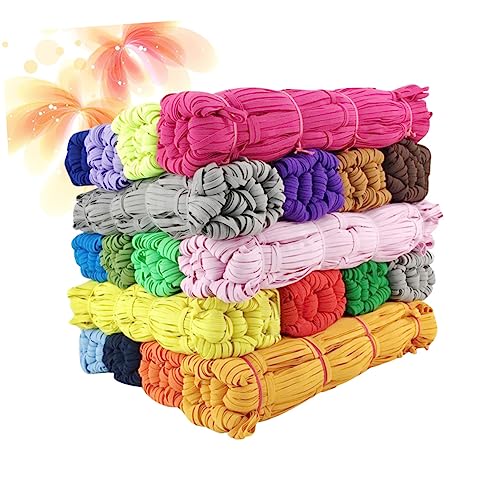 HOODANCOS 10st Kostümband Aus Polyester Gummibänder Nähen Elastisches Seil Nähen Perlenschnur Flache Elastische Kordel Ohrseilschnalle Strickgummiband Elastischer Gürtel Gummizug Für von HOODANCOS