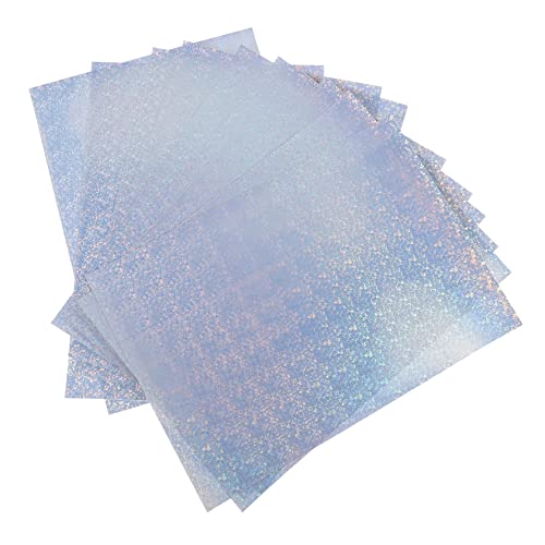 HOODANCOS 10st Regenbogen-druckpapier Hochwertige Fotopapiere Wasserfeste Reflektierende Fotopapiere Farbige Aufkleber Wasserfeste Premium-fotopapiere Funkelnde Aufkleber Das Haustier von HOODANCOS