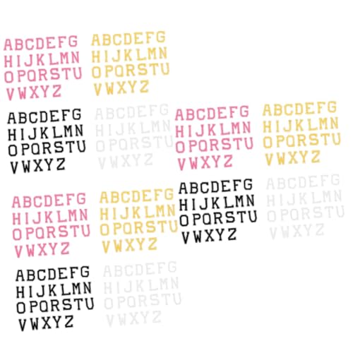 HOODANCOS 12 Sätze Buchstaben-Patch Alphabet-Jeans-Patches dekorative Patches zum Aufnähen Flecken buchstaben aufnäher buchstaben patches Mantelflicken Patches für Heimwerker Polyesterfaden von HOODANCOS